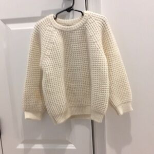 Buho white chunky knit sweater size 6